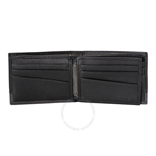  Picasso And Co Two-Tone Leather Wallet- Black/Grey PLG1812BLK