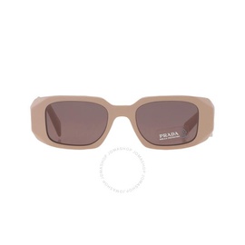 Prada Purple Brown Rectangular Ladies Sunglasses PR 17WS VYJ6X1 49