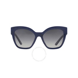 Prada Polarized Grey Gradient Butterfly Ladies Sunglasses PR 17ZS 18D5W1 54