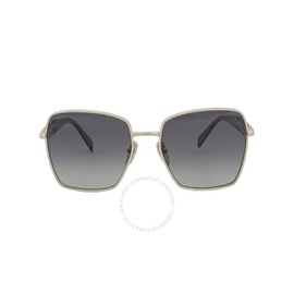 Prada Polarized Grey Gradient Square Ladies Sunglasses PR 64ZS ZVN5W1 57