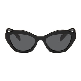 Prada Eyewear Black Cat-Eye Sunglasses 241208M134028