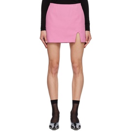 푸시버튼 Pushbutton SSENE Exclusive Pink Slit-Cut Miniskirt 222252F090011