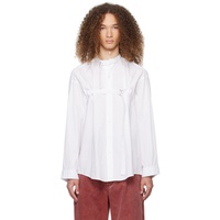 알썰틴 R13 White Cinch Strap Shirt 241021M192005