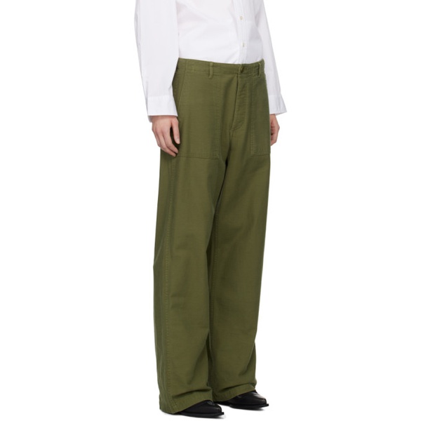  알썰틴 R13 Green Utility Trousers 241021F087006
