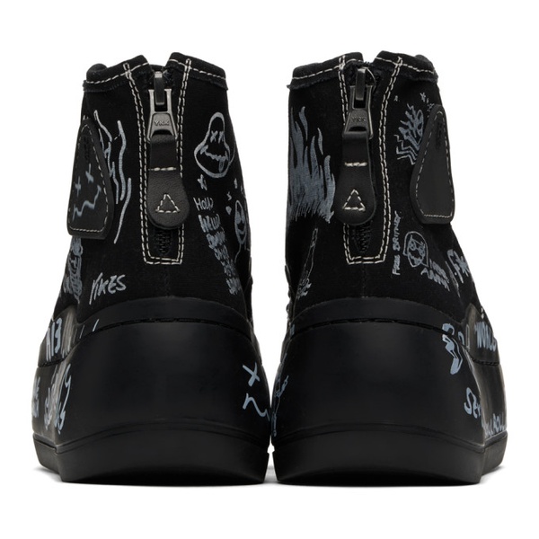  알썰틴 R13 SSENSE Exclusive Black Double Grommet Kurt Sneakers 241021F127012