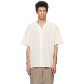 RAINMAKER KYOTO White Open Spread Collar Shirt 241599M192006