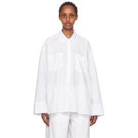 리메인 비르게르 크리스텐센 REMAIN Birger Christensen White Oversized Shirt 232985F109003