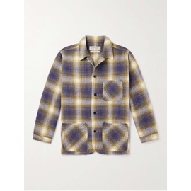 레미 릴리프 REMI RELIEF Jazz Nep Checked Cotton-Blend Flannel Shirt 1647597324664537