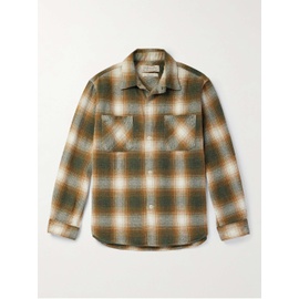 레미 릴리프 REMI RELIEF Jazz Nep Checked Cotton-Blend Flannel Shirt 1647597324664641