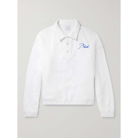 루드 RHUDE Logo-Embroidered Cotton-Terry Polo Shirt 1647597323606575