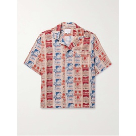 루드 RHUDE Voyage Camp-Collar Printed Silk-Twill Shirt 1647597327768199