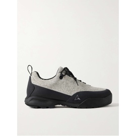 로아 ROA Cingino Rubber-Trimmed Brushed-Suede Hiking Sneakers 1647597329638637