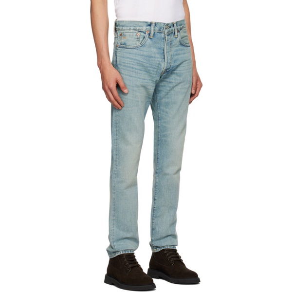  RRL Blue Slim-Fit Jeans 232435M186002