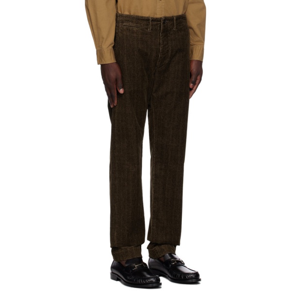  RRL Brown Five-Pocket Trousers 232435M191008