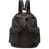 RRL Brown Leather Rucksack Backpack 241435M166002