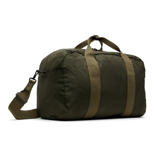  RRL Green Nylon Canvas Utility Duffle Bag 241435M169001