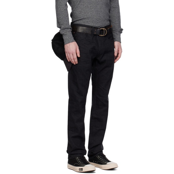  RRL Black Slim Fit Jeans 241435M186007