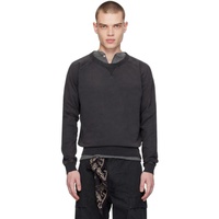 RRL Black Garment-Dyed Sweatshirt 241435M201000