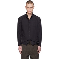 RRL Black Garment-Dyed Shirt 241435M192006