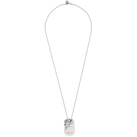 RRL Silver Dog-Tag Necklace 241435M145002