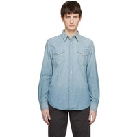 RRL Blue Slim-Fit Shirt 231435M192062