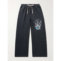 RRR123 Apostol Wide-Leg Logo-Print Cotton-Jersey Sweatpants 1647597304924258