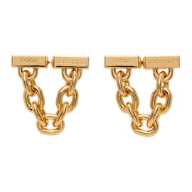 Rabanne Gold XL Link Earrings 231605F022017