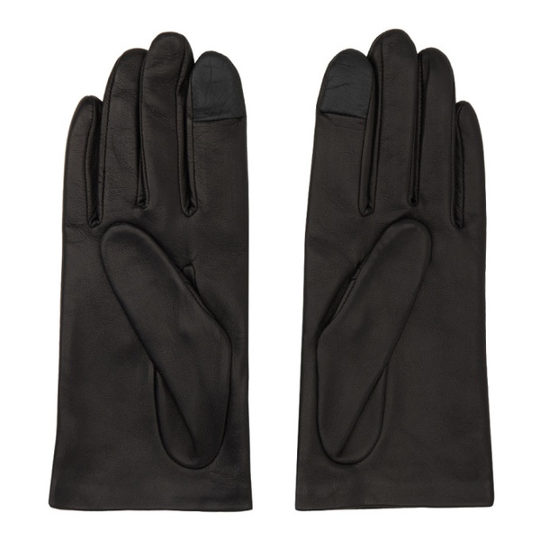  Rabanne Black Link Gloves 241605F012000