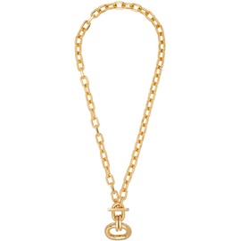 Rabanne Gold XL Link Extra Pendant Necklace 241605F023005