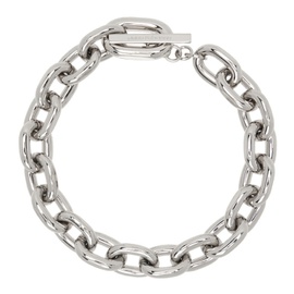 Rabanne Silver XL Link Choker Necklace 241605F023002