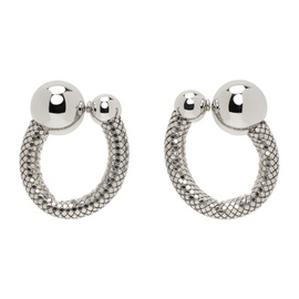 Rabanne Silver Boucle DOreill Earrings 241605F022009