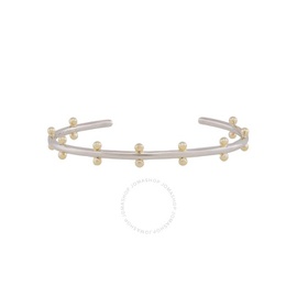 Rachel Glauber Rhodium and 14K Gold Plated Cuff Bracelet A82258-TT