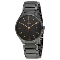 Rado MEN'S True (High-Tech) Ceramic Black Dial Watch R27238162