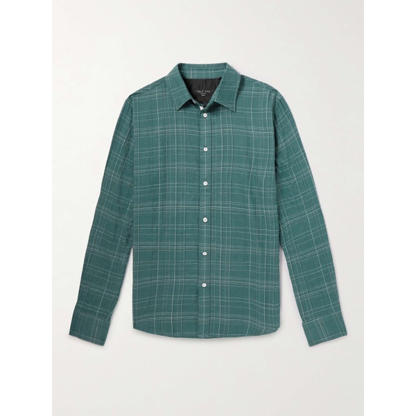 레그앤본 래그 앤 본 RAG & BONE Gus Checked Cotton-Blend Flannel Shirt 1647597294699802