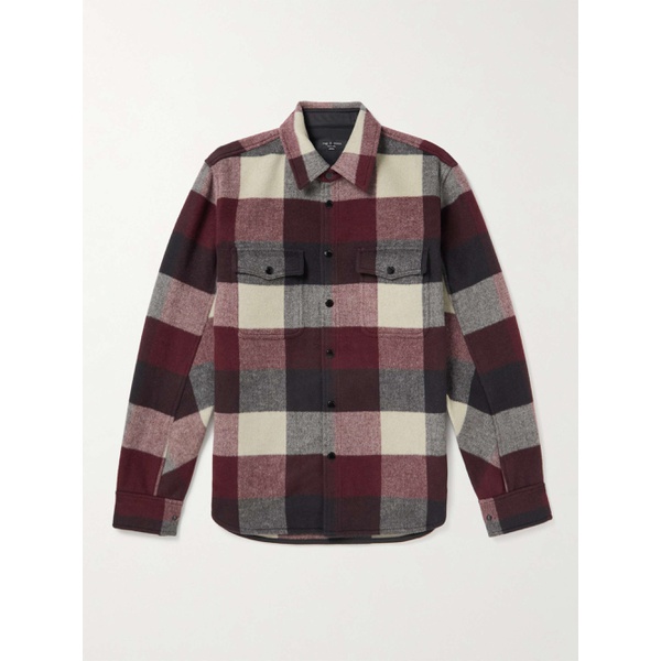 레그앤본 래그 앤 본 RAG & BONE Checked Brushed Wool-Blend Flannel Overshirt 1647597294707010