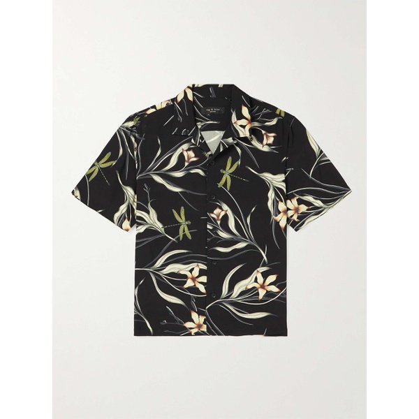 레그앤본 래그 앤 본 RAG & BONE Avery Convertible-Collar Printed Crepe Shirt 1647597314308149