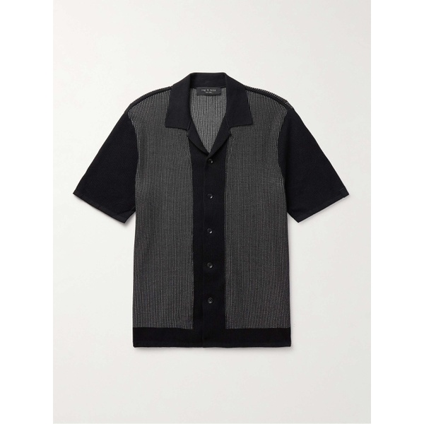 레그앤본 래그 앤 본 RAG & BONE Harvey Camp-Collar Jacquard-Knit Cotton-Blend Shirt 1647597324018016