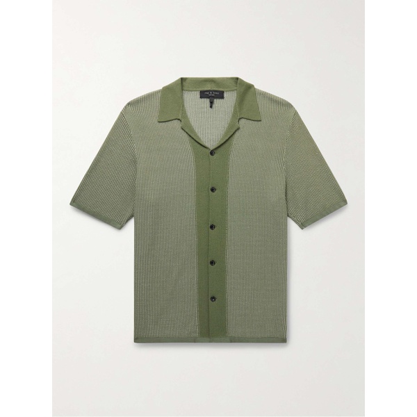 레그앤본 래그 앤 본 RAG & BONE Harvey Camp-Collar Cotton-Jacquard Shirt 1647597323823210
