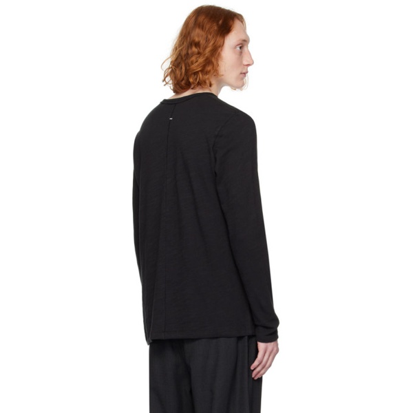 레그앤본 래그 앤 본 Rag & bone Black Classic Flame Long Sleeve T-Shirt 241055M213011