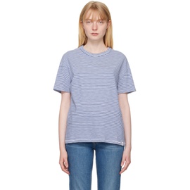 래그 앤 본 Rag & bone Blue & White Striped T-Shirt 242055F110018