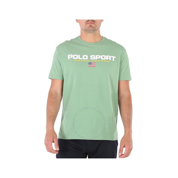 폴로랄프로렌 폴로 랄프 로렌 Polo Ralph Lauren Mens Green Polo Sport Logo T-shirt 710750444016