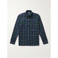 폴로 랄프 로렌 POLO RALPH LAUREN Button-Down Collar Checked Cotton-Flannel Shirt 1647597321535255