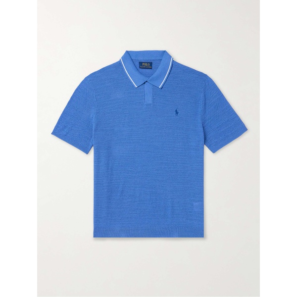 폴로랄프로렌 폴로 랄프 로렌 Polo RALPH LAUREN Logo-Embroidered Cotton and Linen-Blend Polo Shirt 1647597328478349