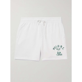폴로 랄프 로렌 POLO RALPH LAUREN + Wimbledon Logo-Print Cotton-Blend Jersey Drawstring Shorts 1647597335961039