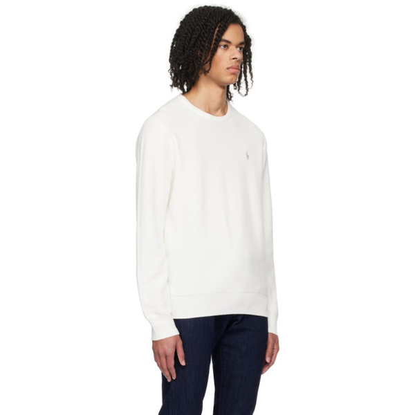 폴로랄프로렌 폴로 랄프 로렌 Polo Ralph Lauren 오프화이트 Off-White Textured Sweater 241213M201001