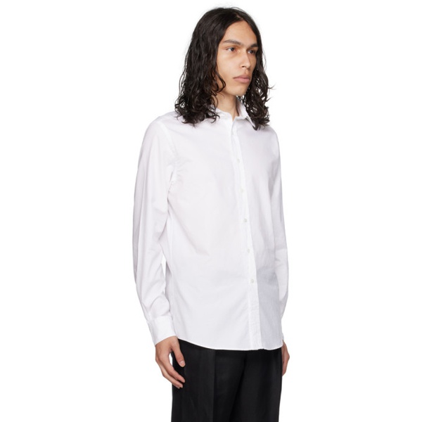  랄프로렌 Ralph Lauren Purple Label White Spread Collar Shirt 232261M192000