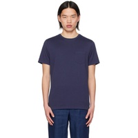 랄프로렌 Ralph Lauren Purple Label Blue Pocket T-Shirt 241261M213002