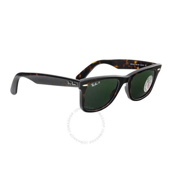  레이밴 Ray-Ban Original Wayfarer Classic Polarized Green Classic G-15 Unisex Sunglasses RB2140 902/58 50