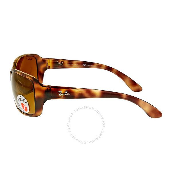  레이밴 Ray-Ban Polarized Brown Classic B-15 Rectangular Ladies Sunglasses RB4068 642/57 60