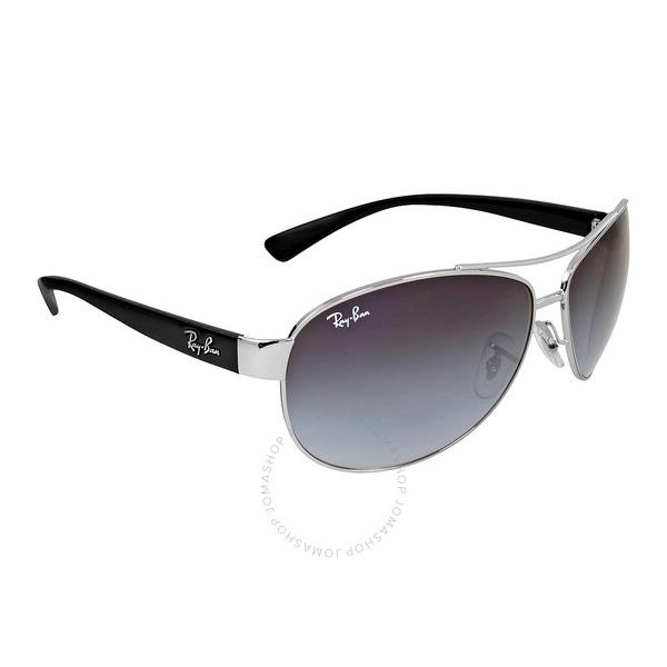  레이밴 Ray-Ban Grey Gradient Aviator Ladies Sunglasses RB3386 003/8G 63